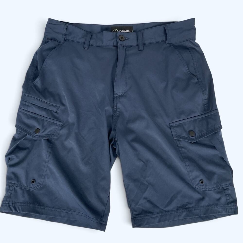 Denali Performance Cargo Shorts Men's Navy Blue Size 34 (36x10) Lightweight